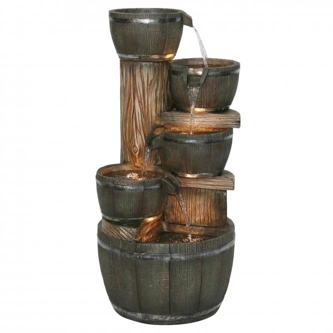 Aqua Creations Dilworth Wooden Barrels