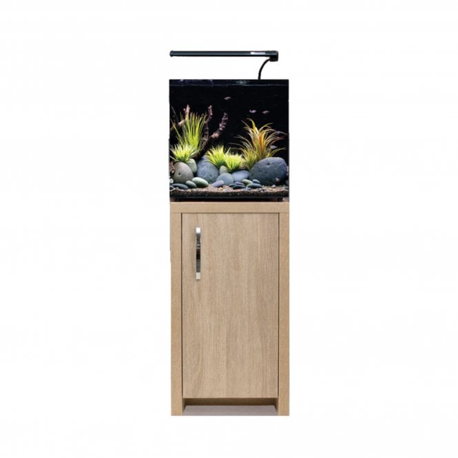 Aqua One  AquaNano 30 - Aquarium and Cabinet Set - Nappa Oak