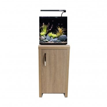 Aqua One AquaNano 40 - Aquarium and Cabinet Set - Nappa Oak
