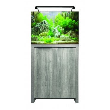 Aqua One AquaNano 60 - Aquarium and Cabinet Set - Grey Arizona Oak