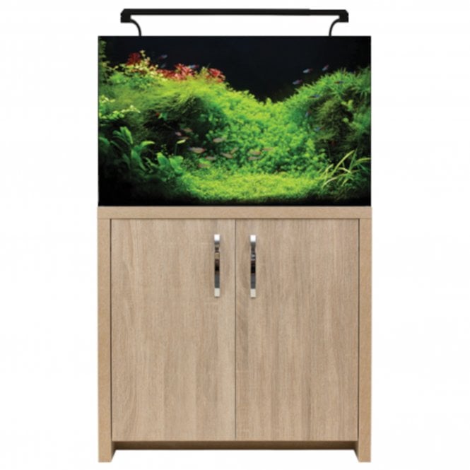 Aqua One  AquaNano 80 - Aquarium and Cabinet Set - Nappa Oak