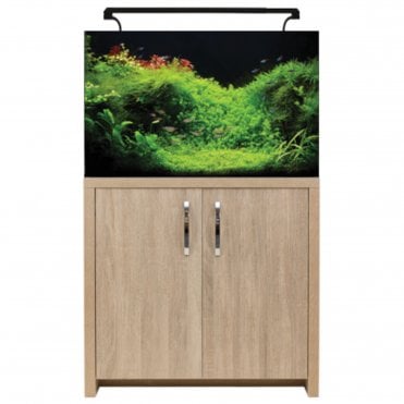 Aqua One AquaNano 80 - Aquarium and Cabinet Set - Nappa Oak