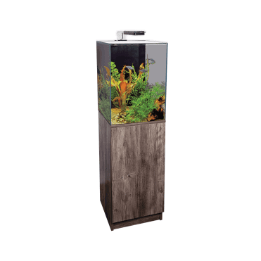 Aquaone Dynamic 55 Aquarium & Cabinet Rustic Brown/Grey Oak Set