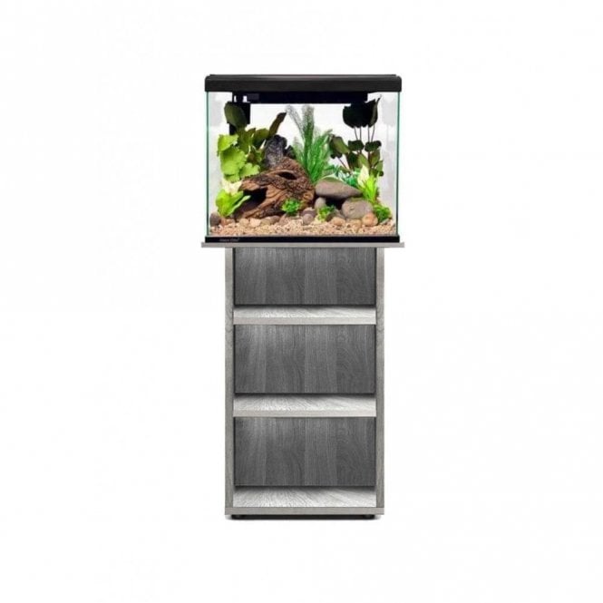 Aqua One Aquaone Lifestyle Classic 40 Aquarium Black & Cabinet Grey Arizona Oak Bundle