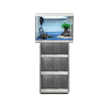 Aquaone Lifestyle Classic 40 Aquarium White & Cabinet Grey Arizona Oak Bundle
