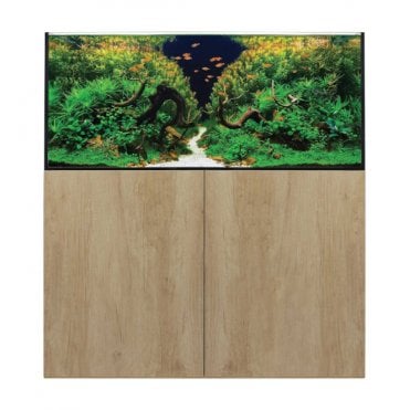 Aqua one AquaSys 300L - Aquarium and Cabinet - Natural Nebraska Oak