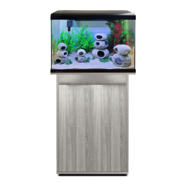 Aqua One Lifestyle Classic 72 Black Aquarium & Grey Arizona Oak Cabinet