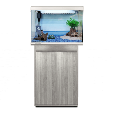 Aqua One Lifestyle Classic 72 White Aquarium & Grey Arizona Oak Cabinet