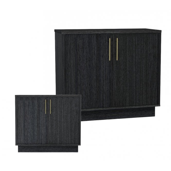 Aqua One  OakStyle 145 - Cabinet Only - Black Obsidian Smoked Oak