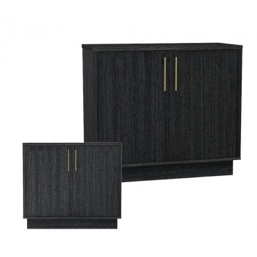 Aqua One OakStyle 145 - Cabinet Only - Black Obsidian Smoked Oak