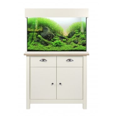 Aqua One OakStyle 145L - Aquarium & Cabinet - Soft White