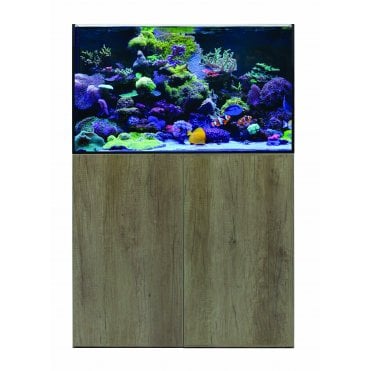 Aqua One ReefSys 255L- Aquarium and Cabinet - Grey Nebraska Oak