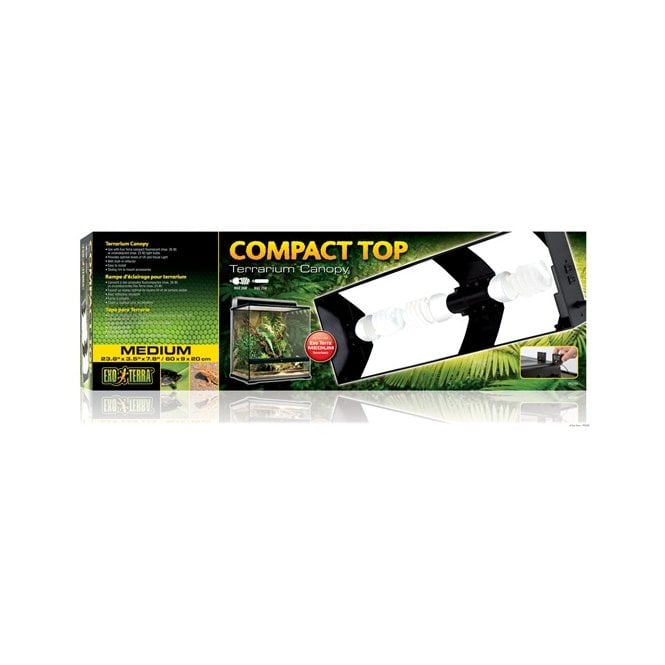 Exo Terra  Compact Top Canopy 60cm Top (Triple)