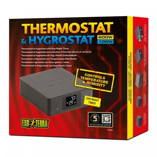 Exo Terra  Dimming Thermostat & Hygrostat with Day & Night Timer