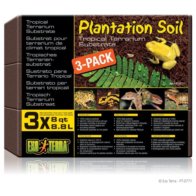 Exo Terra  Plantation Soil - Bricks 3x8qt (3x8.8L)