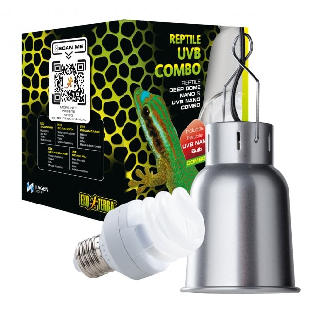 Exo Terra  Reptile Deep Dome Nano Fixture & UVB Combo