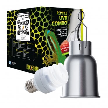Exo Terra Reptile Deep Dome Nano Fixture & UVB Combo