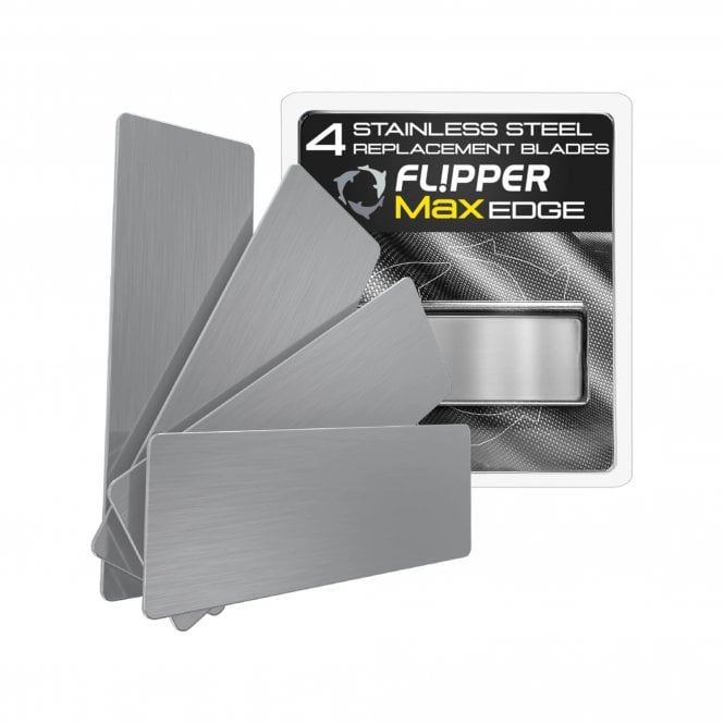 Flipper  Edge Max Stainless Steel Blades - 4 pack