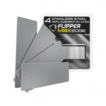 Flipper Edge Max Stainless Steel Blades - 4 pack