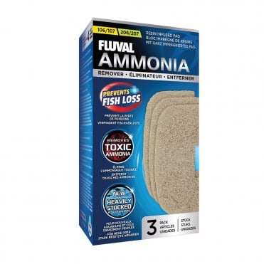 Fluval 106/206 and 107/207 Ammonia Remover - 3 pack
