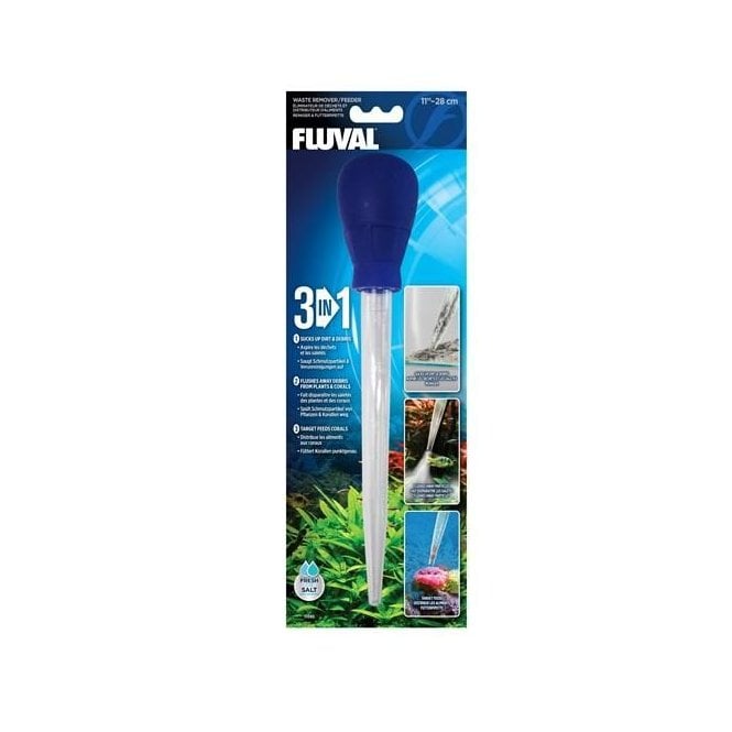 Fluval  3-in-1 Waste Remover/Feeder Small/28cm