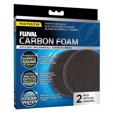 Fluval Carbon Foam for FX4/FX5/FX6 Canister Filter 2-Pack