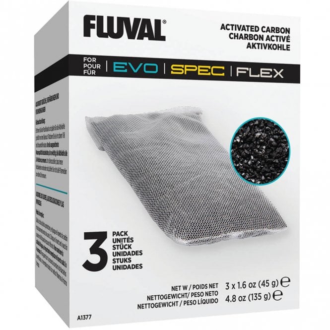 Fluval Carbon for Spec/Evo/Flex Aquarium Kit - 45g - 3-Pack