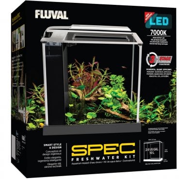 Fluval Spec 10L - Aquarium Setup - White