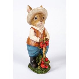 Boy Rabbit Gathering Tomatoes