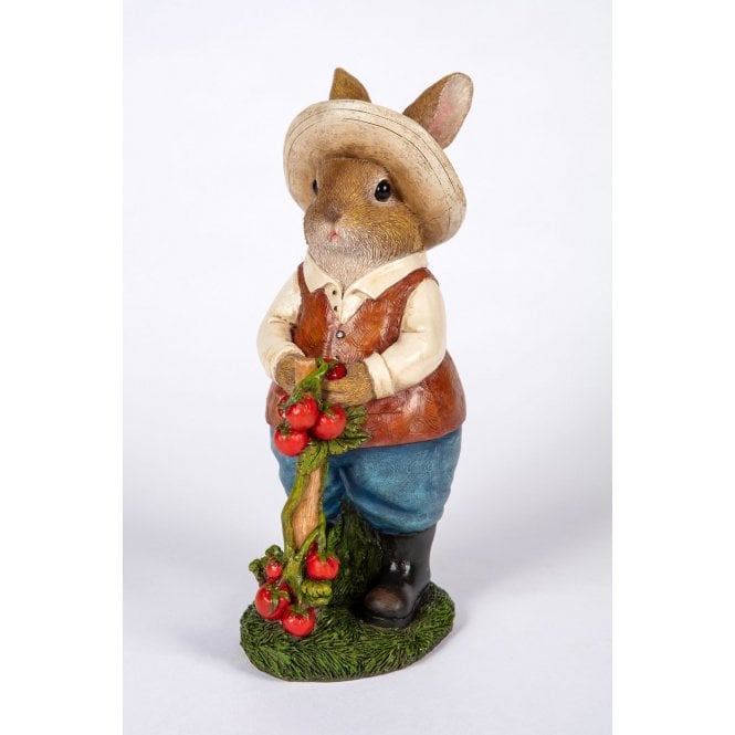 Garden Creations Boy Rabbit Medium Gathering Tomatoes