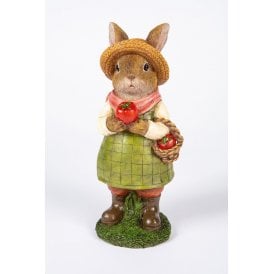 Girl Rabbit Medium Gathering Tomatoes