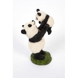 Panda Holding Baby
