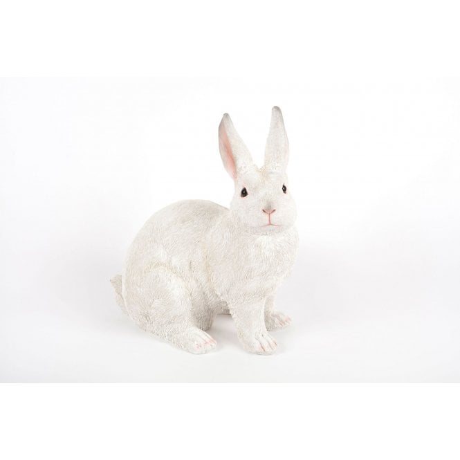 Garden Creations Sitting White Rabbit