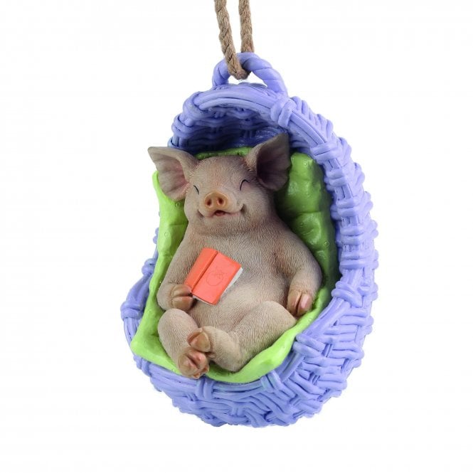 Garden Creations Sleeping Pig on Swing