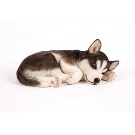 Garden Creations Sleeping Siberian Husky