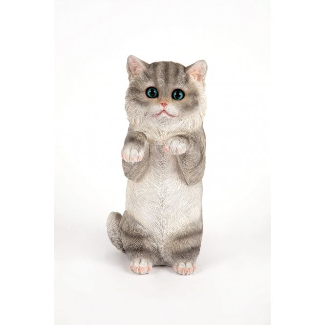 Garden Creations Standing Grey Kitten