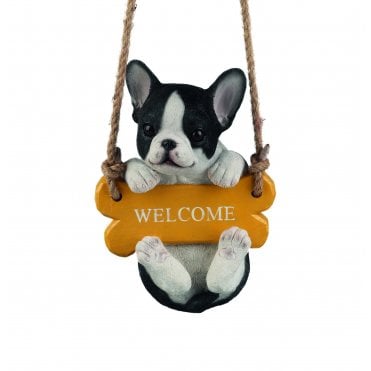 Welcome Bulldog on Swing