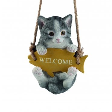 Welcome Cat on Swing