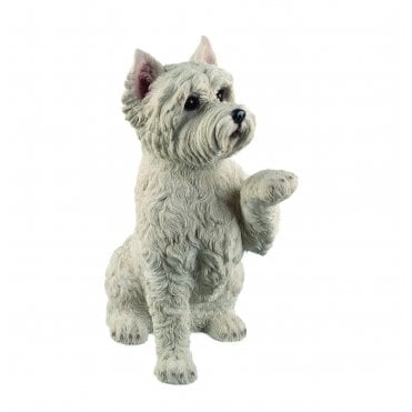 Westie Raising Paw