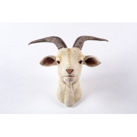 White Goat Head Wall Dacor