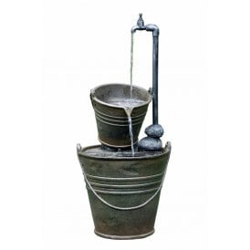 2 Tin Buckets with Tap