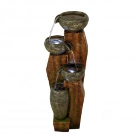 4 Bowls on Wood