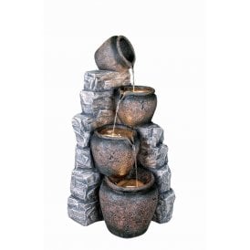 4 Pots on Blue Slate