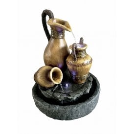 Bamboo Urns on Slate