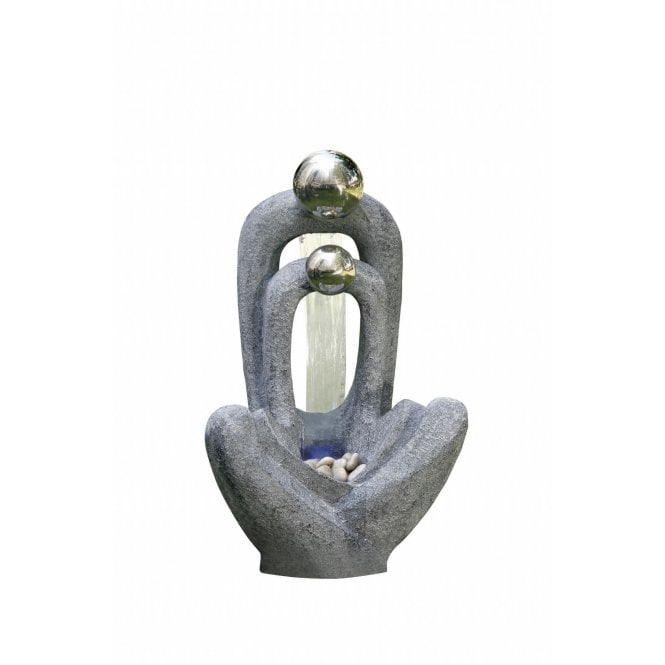 Hamac Meditating Couple 2 Stainless Steel Spheres