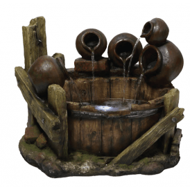 Pouring Pots on Barrel