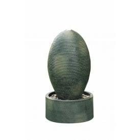 Rippled Green Oval