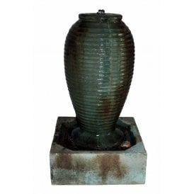 Small Ribbed Jar Fountain
