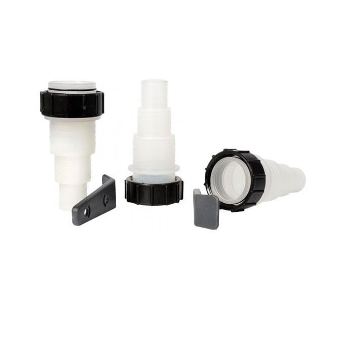 Hozelock Stepped Nut & Hosetail set x3