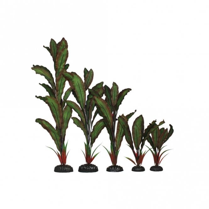Hugo Kamishi Green/Red Silk Plant 13cm-50cm